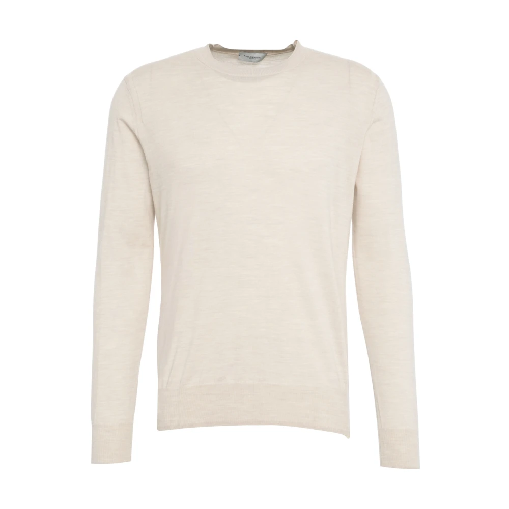 Paolo Pecora Men's Beige Clothing Knitwear Bianco Aw25