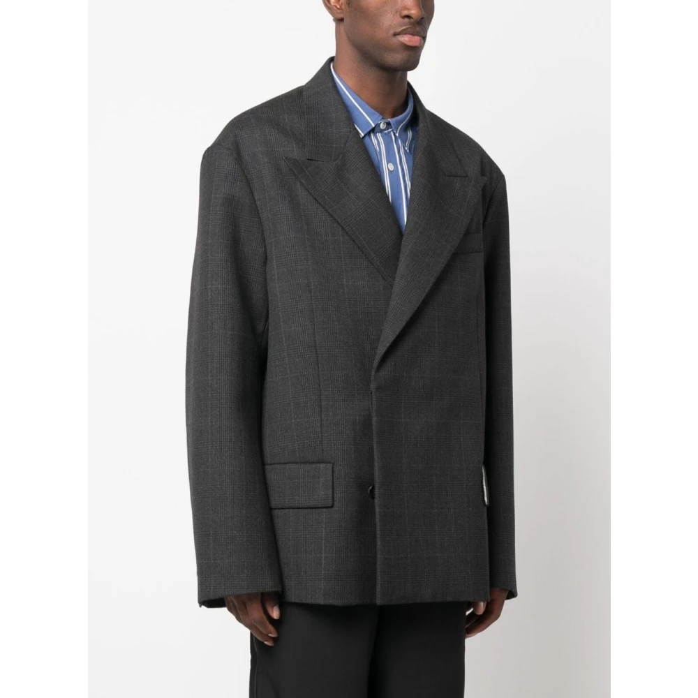 Acne Studios Elegant Suit Jacket Gray Heren