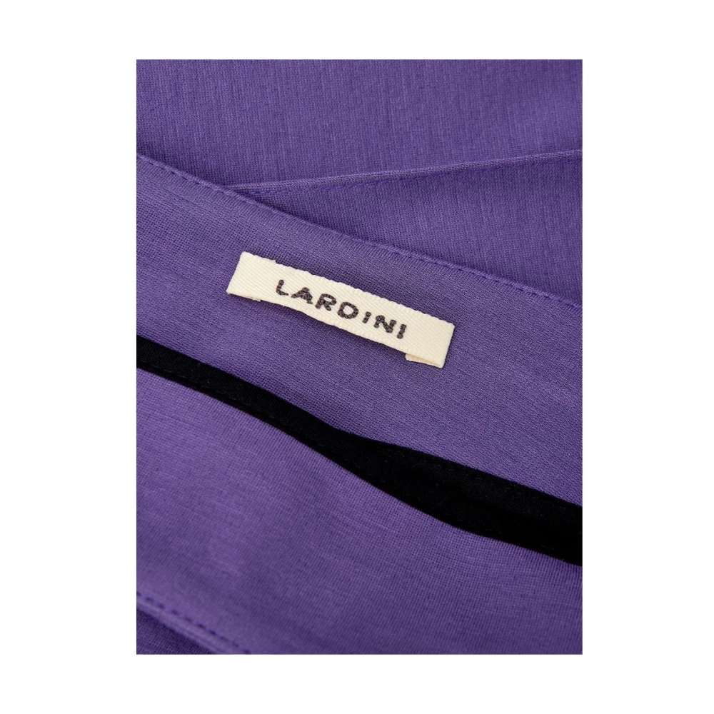Lardini Paarse Viscose Jeans Pant Purple Dames