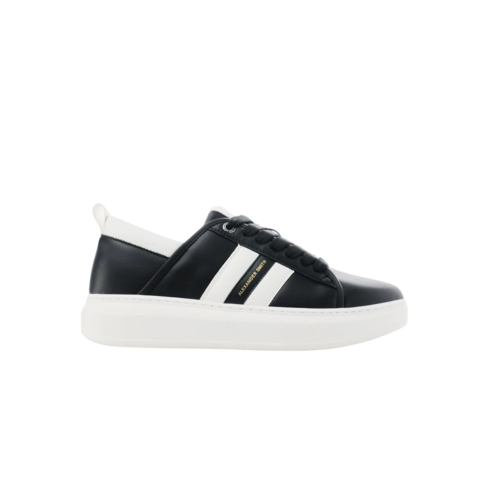 Alexander Smith Eco-Wembley Zwart Wit Sneakers Black Heren