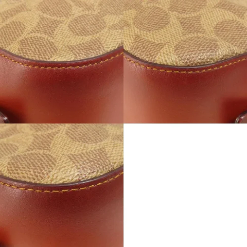 Coach Pre-owned Plastic shoulder-bags Brown Dames