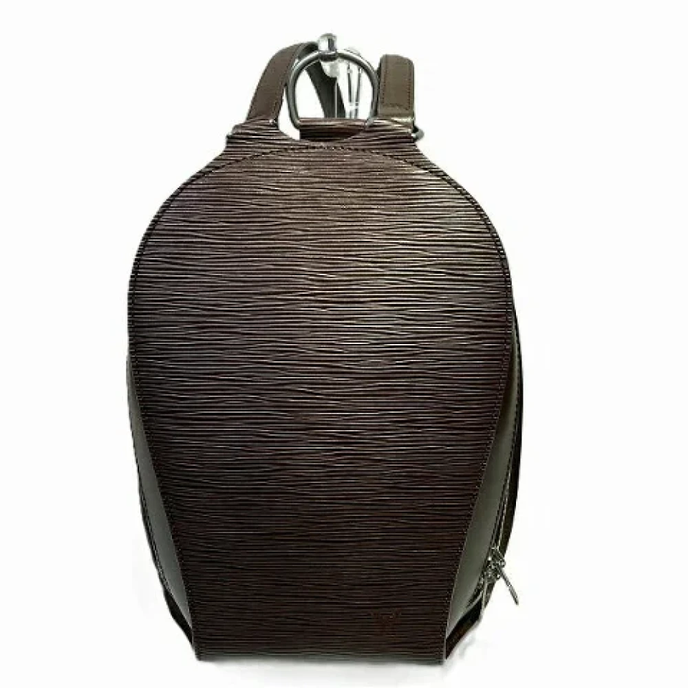 Louis Vuitton Vintage Pre-owned Leather backpacks Brown Dames