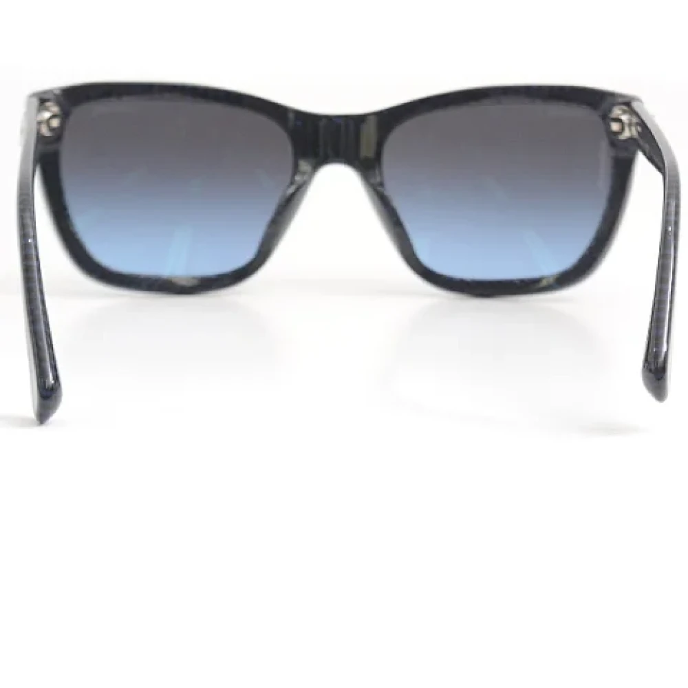 Chanel Vintage Pre-owned Plastic sunglasses Blue Dames