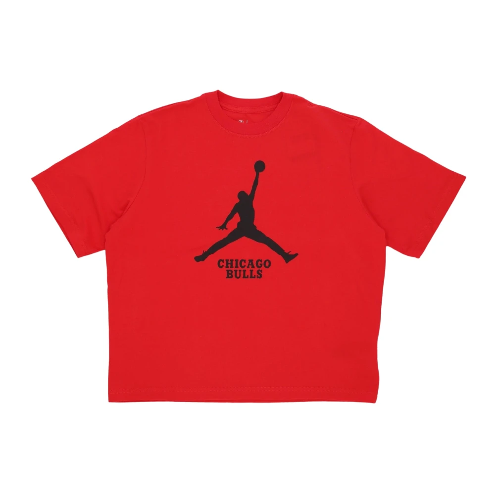 Jordan Chicago Bulls Boxy Tee Röd Red, Dam