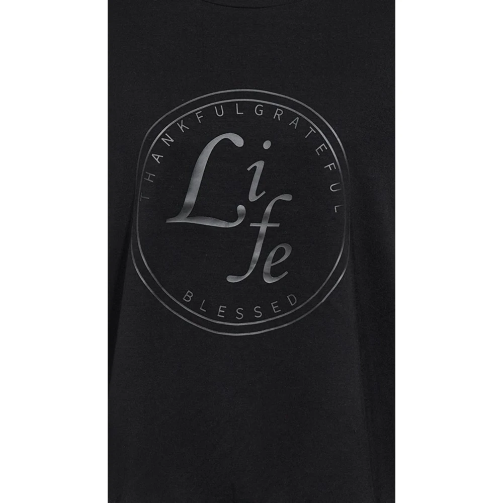 Soyaconcept Casual sweater met ronde halslijn Black Dames