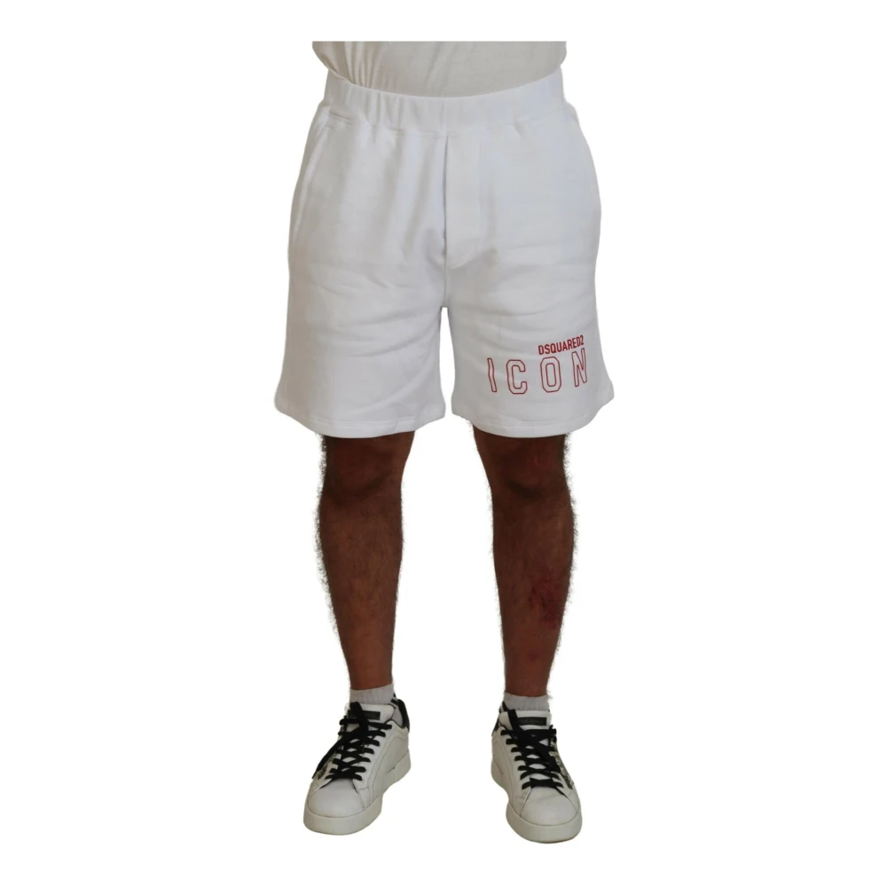 Dsquared2 Witte Casual Bermuda Shorts Gemaakt in Italië White Heren