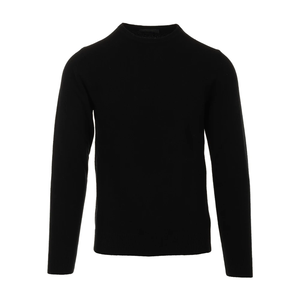 Daniele Fiesoli Zwarte Sweater Paricollo Black Heren