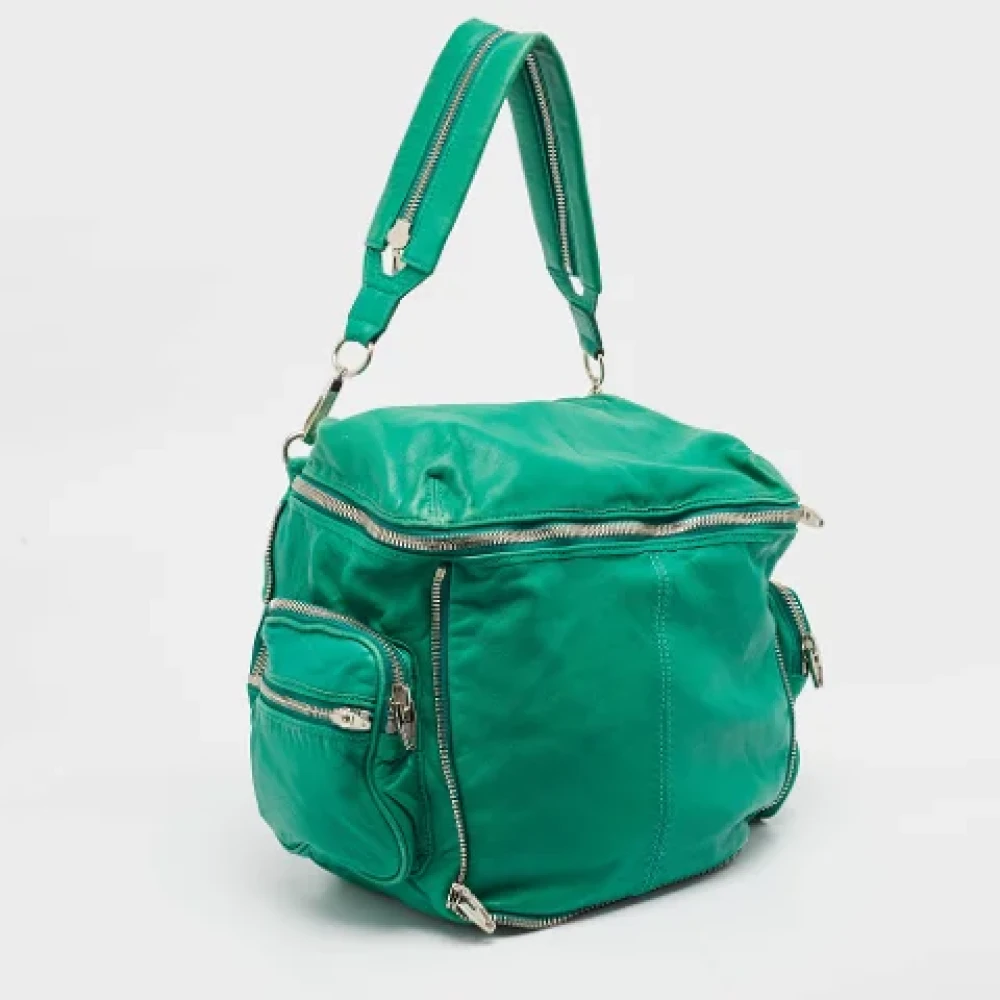 Alexander Wang Pre-owned Leather shoulder-bags Green Dames