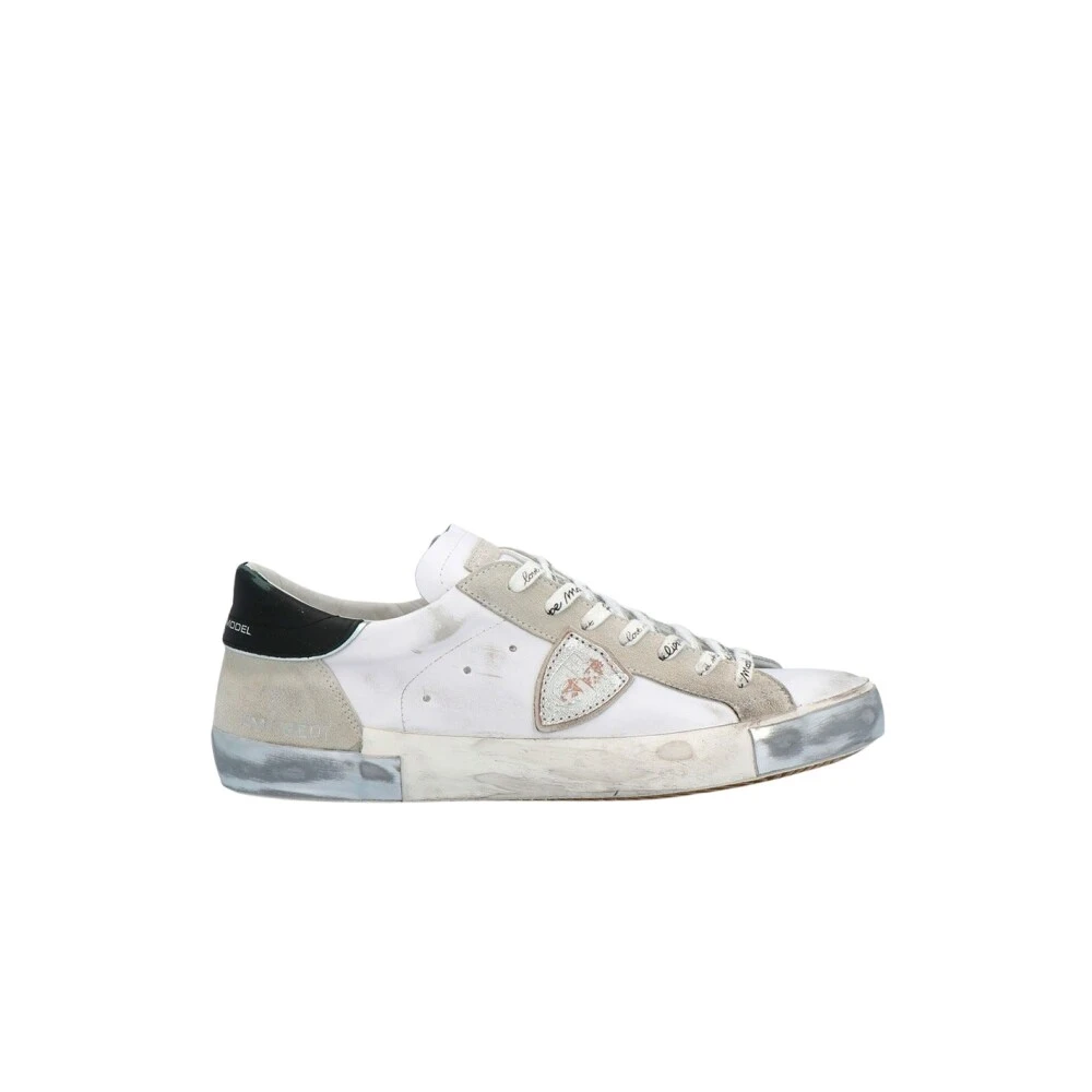 Philippe Model Men's White Sneakers, 11 Uk, Low Top Trainers