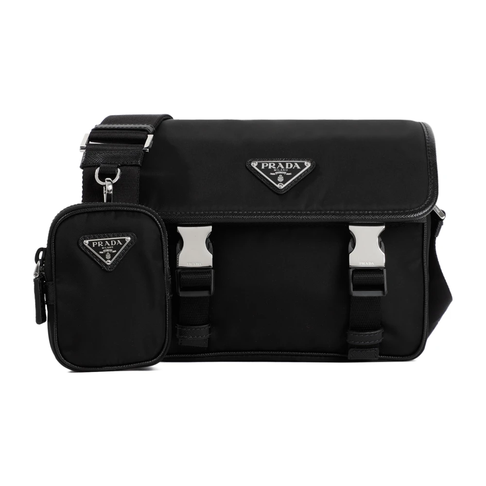 Prada Svart Crossbody-väska Black, Herr