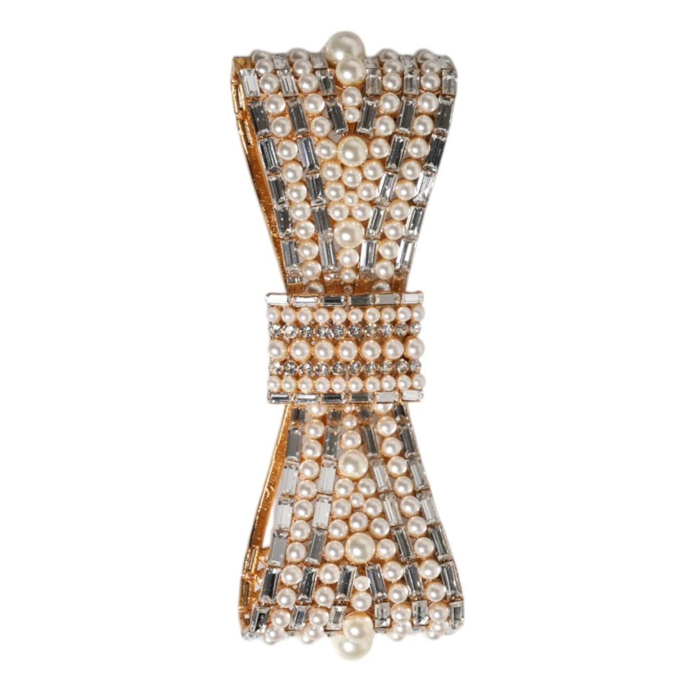 Dolce & Gabbana Donna Giallo - Spilla Fiocco Di Cristallo - Accessories - One Size