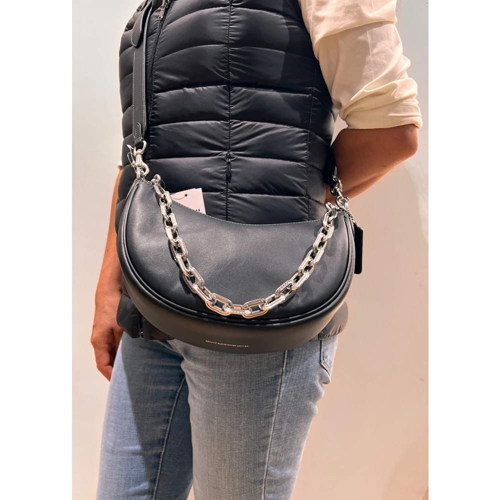 Coach Zwarte leren gondel tas Black Dames