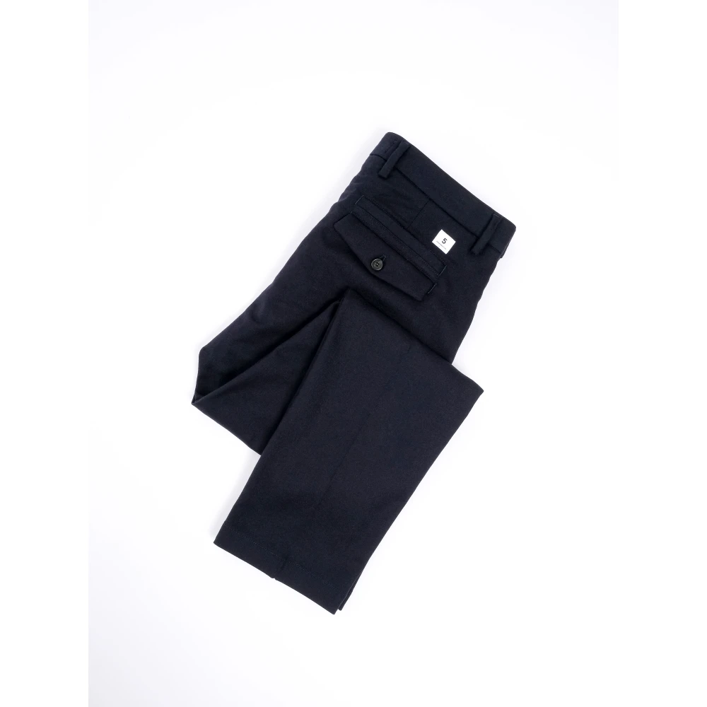 Department Five Stijlvolle Tapered Fit Wollen Broek Blue Heren