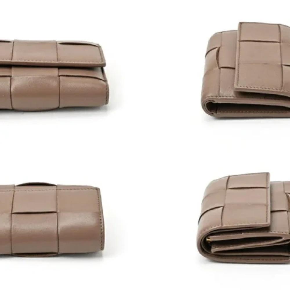 Bottega Veneta Vintage Pre-owned Leather wallets Brown Dames