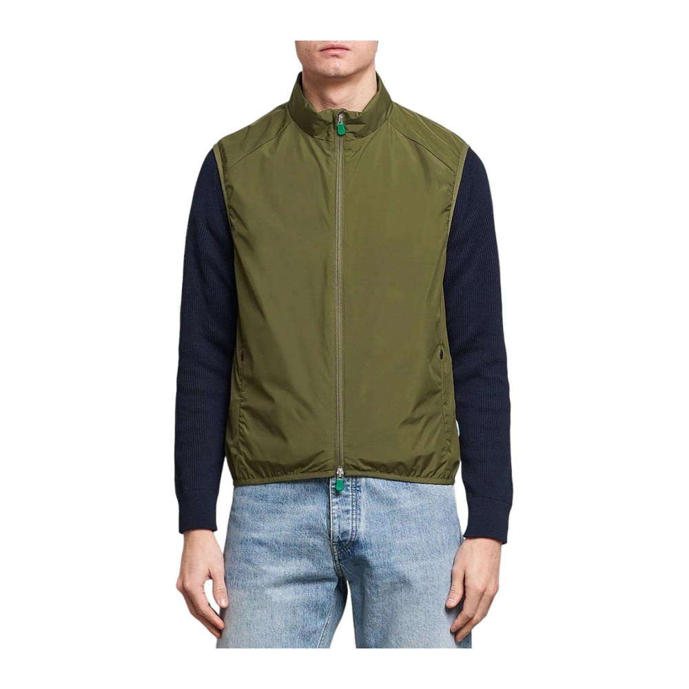 Save The Duck Stijlvolle Gilet Jas voor Mannen Green Heren