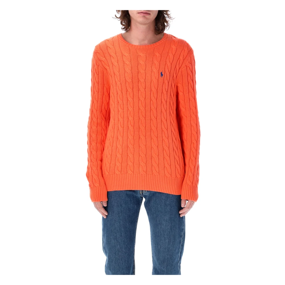 Ralph Lauren Kabeltrui Orange Heren