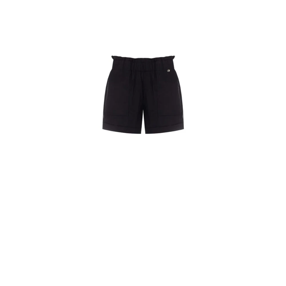 RINASCIMENTO Baggy Katoenen Shorts Lente Zomer 2024 Brown Dames