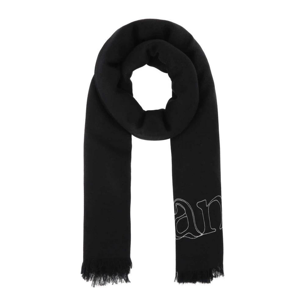 Alexander McQueen Lyxigt Cashmere Sjal för Modemedvetna Kvinnor Black, Dam