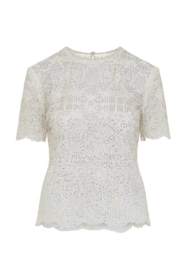Embellished Lace Top