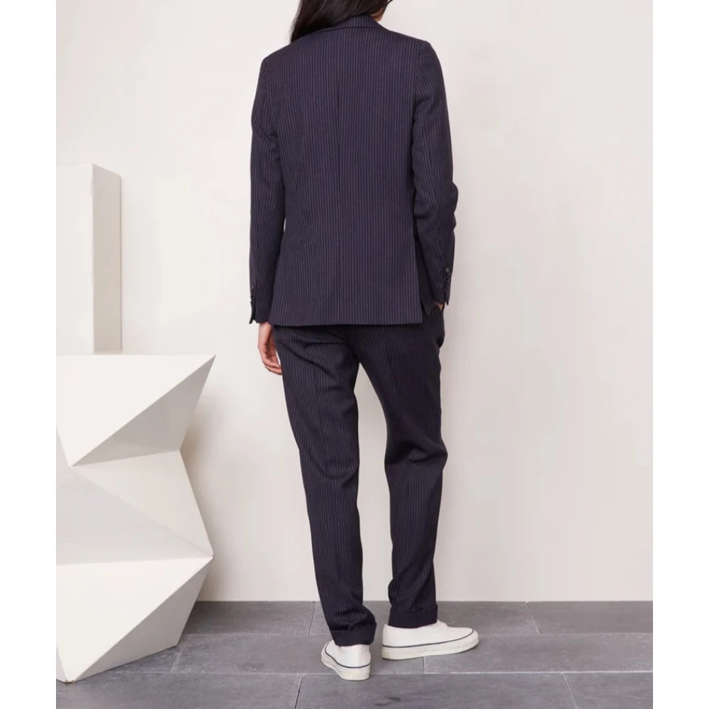 Officine Générale Diplomatieke Gestreepte Jurk Blazer Blue Dames