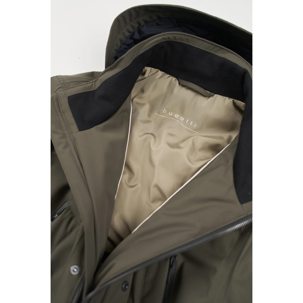 Bugatti Sportieve Parka met Afneembare Capuchon Green Heren