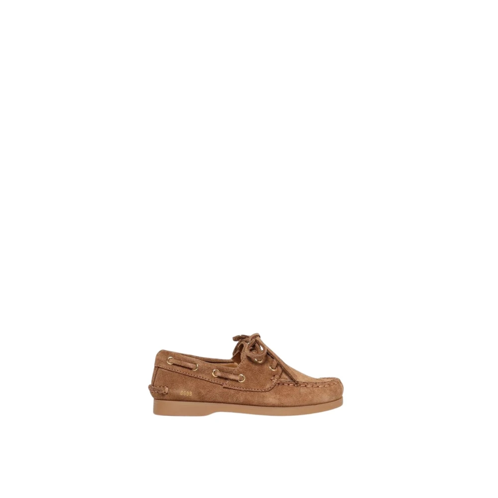 Golden Goose Unisex Brown/Golden Boat Shoes