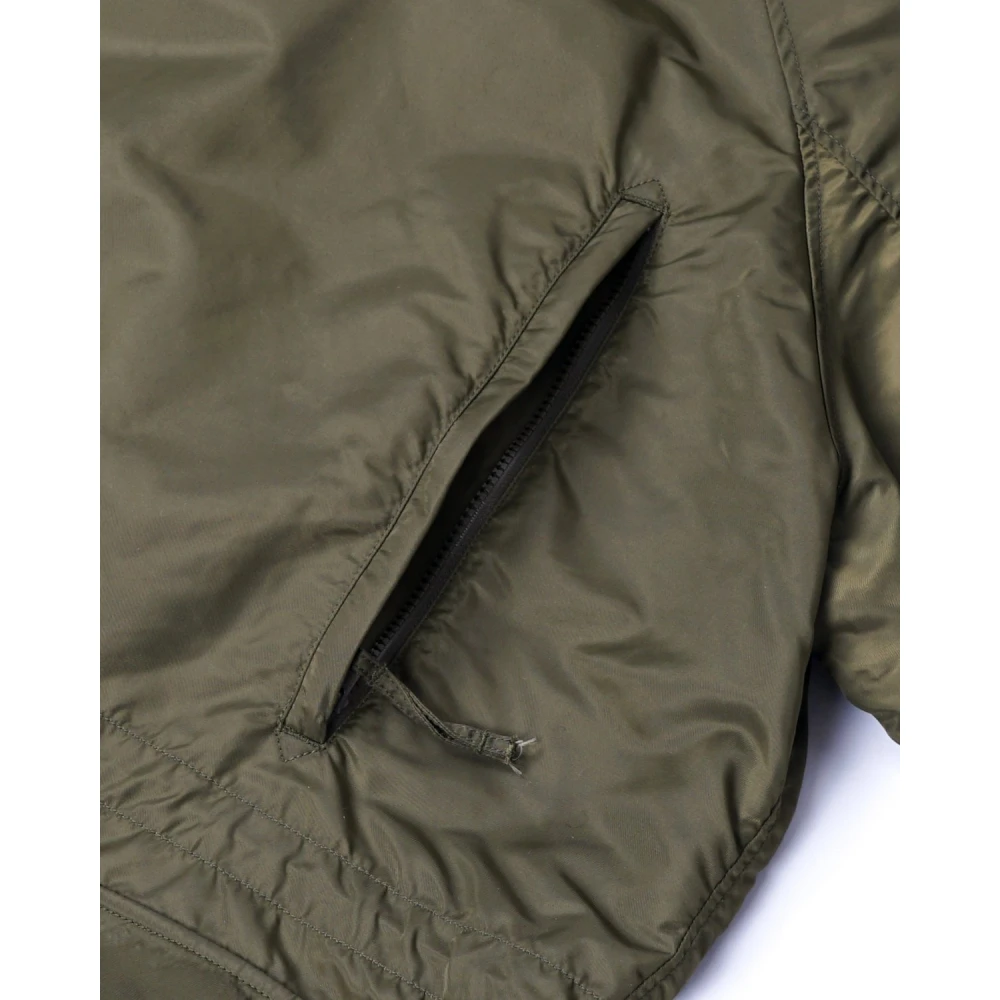 Engineered Garments Field Parka Flight Satin Nylon Green Heren