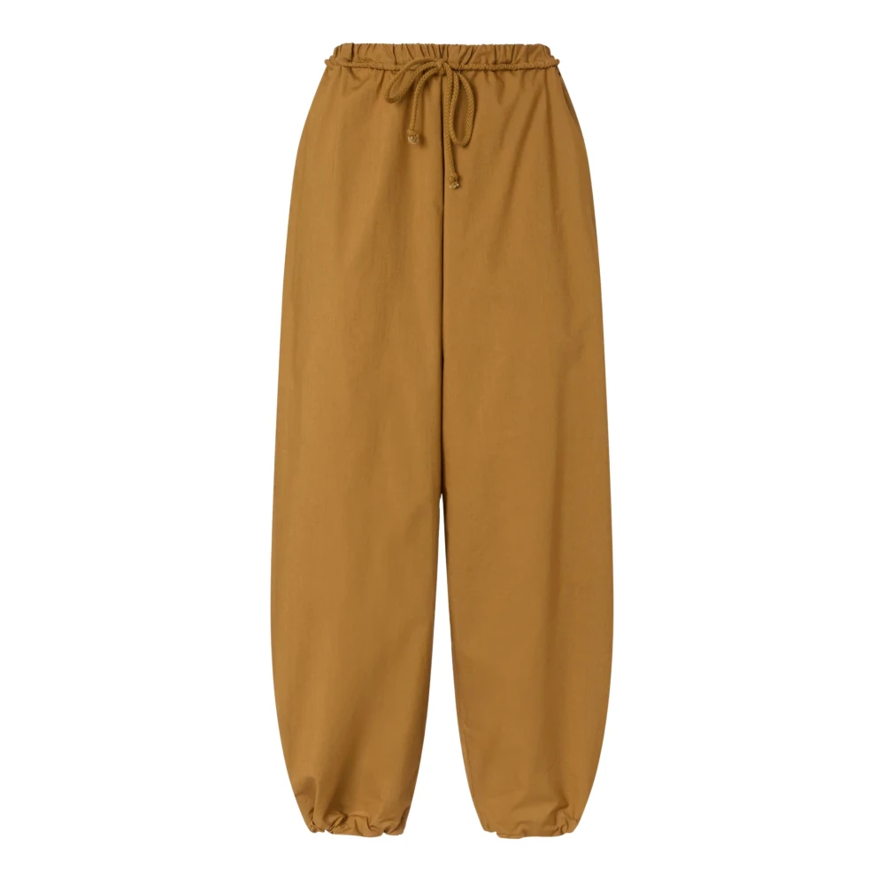Pinko Vrouw Bruin Broeken Dames, M, Katoen, Broeken