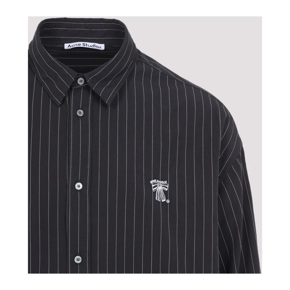 Acne Studios Casual Katoenen Overhemd voor Mannen Black Heren