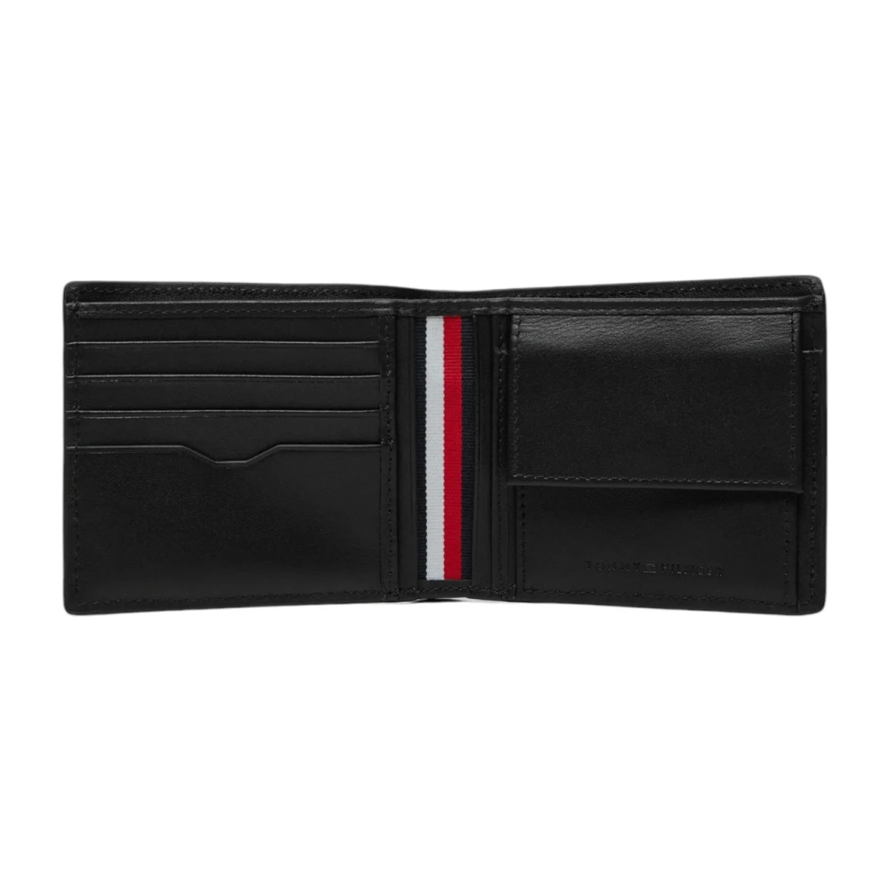 Tommy Hilfiger Heren Leren Portemonnee Lente Zomer Collectie Black Heren