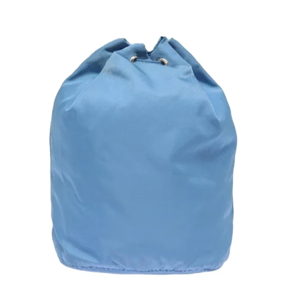 Prada Vintage Pre-owned Nylon pouches Blue Dames