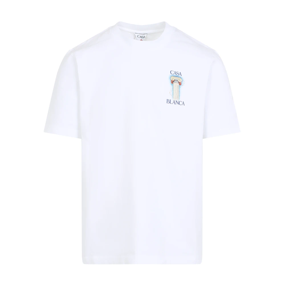 Casablanca Witte T-shirt Stijlvol en Comfortabel White Heren