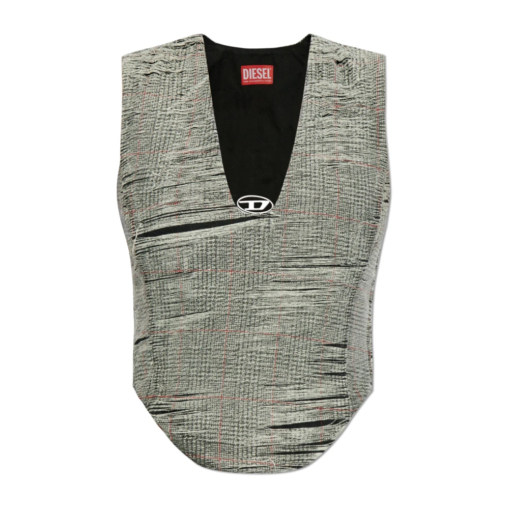 Diesel Top De-Laris-Fsg Gray Dames