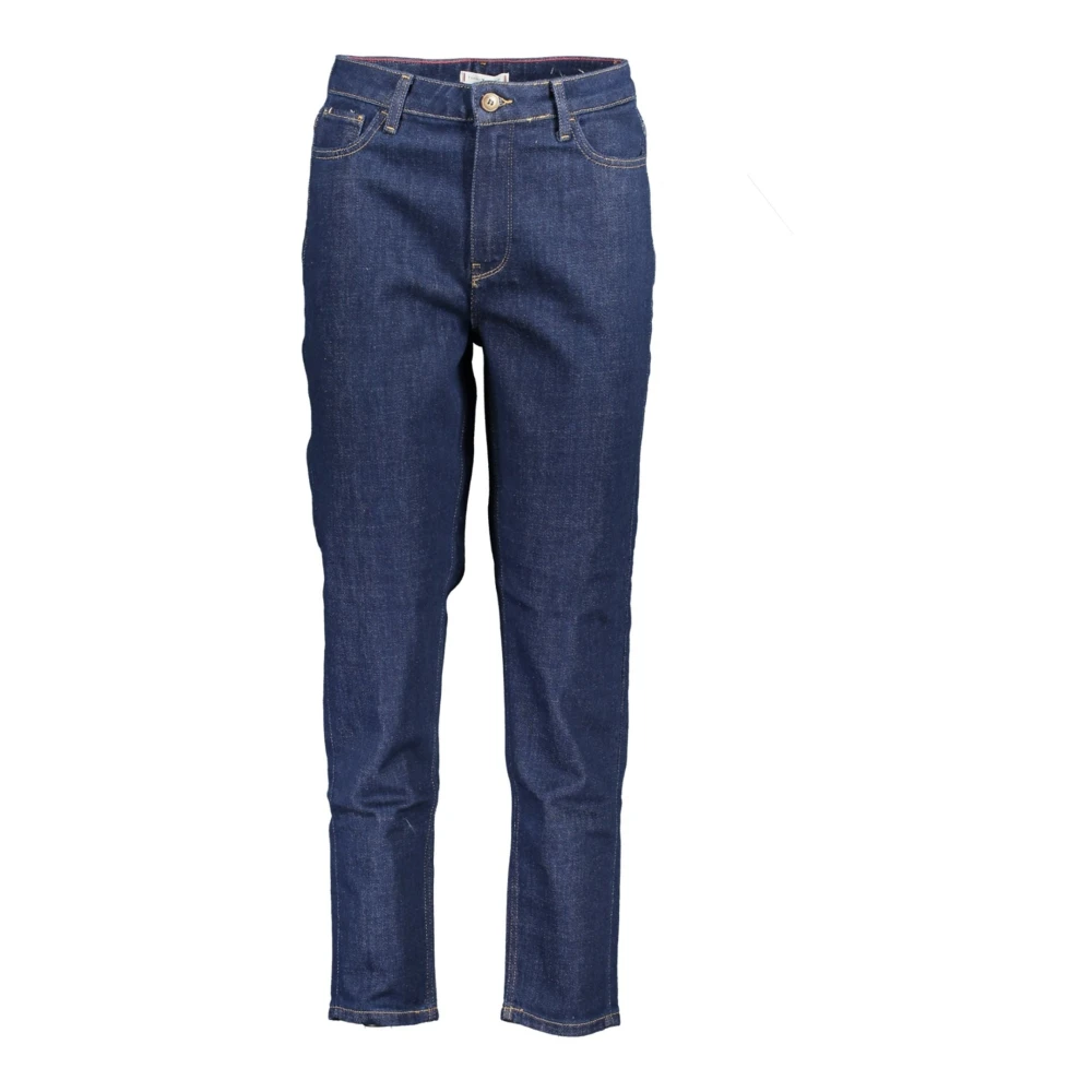 Tommy Hilfiger Women's Blue Denim Jeans Tapered Gramercy