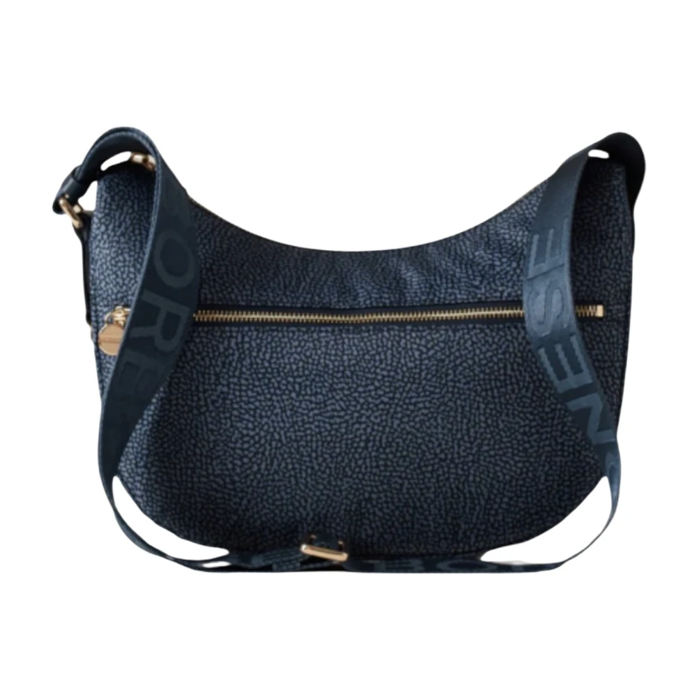Borbonese Blue Shoulder Bags, Female, One Size, Shoulder Bag