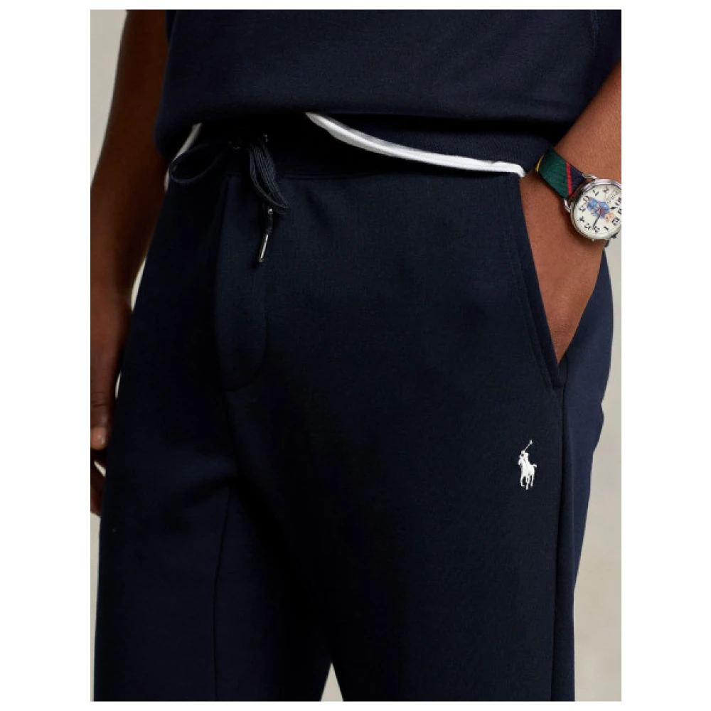 Polo Ralph Lauren Navy Blauwe Joggingbroek met Verstelbare Taille Blue Heren