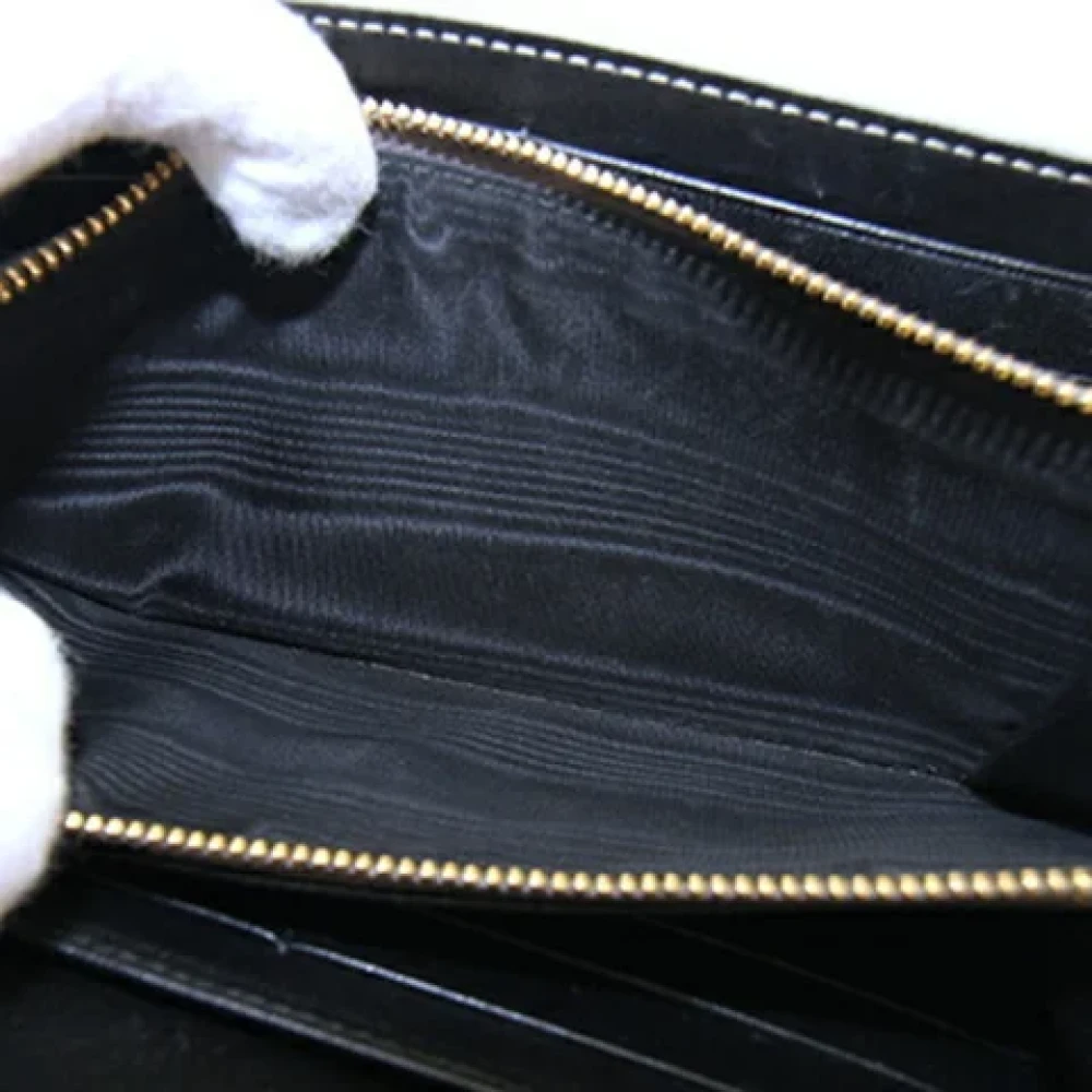 Bvlgari Vintage Pre-owned Leather wallets Gray Dames