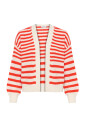 cardigan-ouvert-a-rayures-flame-scarlet