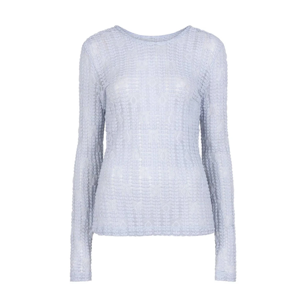 Dante 6 Kanten Rugdetail Top Ellis Blue Dames