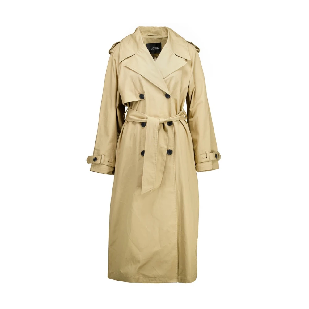 Studio AR by Arma Mexia cotton twill trenchcoats beige Dames