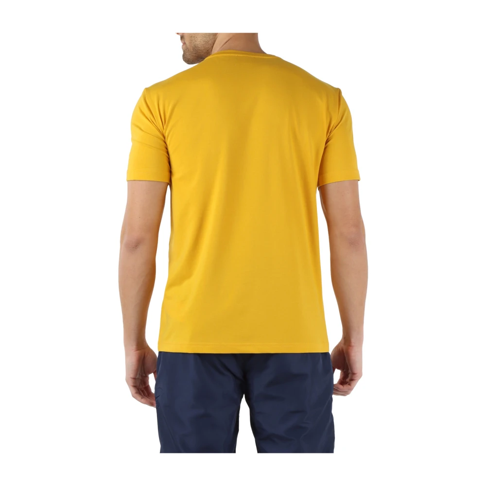 Emporio Armani EA7 Natuurlijke Ventus7 Katoenen T-Shirt Yellow Heren