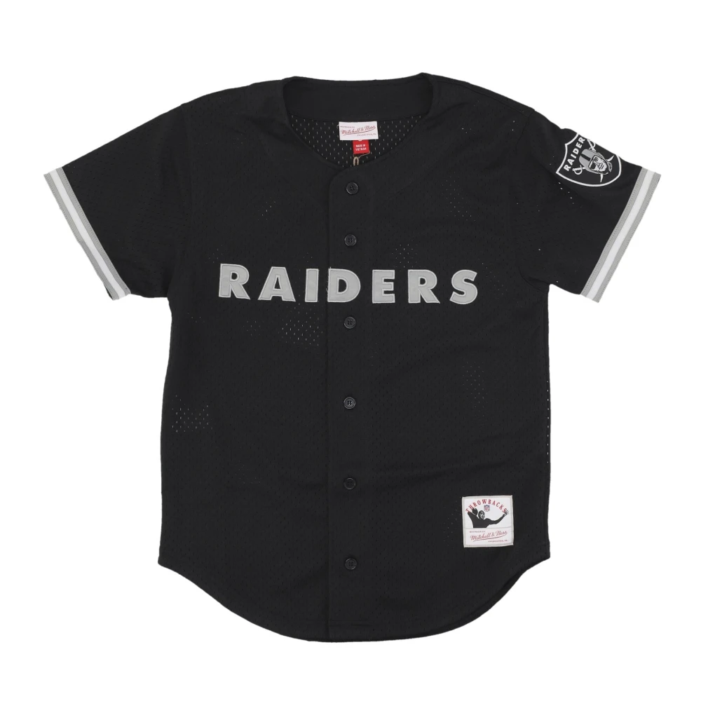 Mitchell & Ness Lasrai Zwart NFL T-Shirt Mesh Black Heren