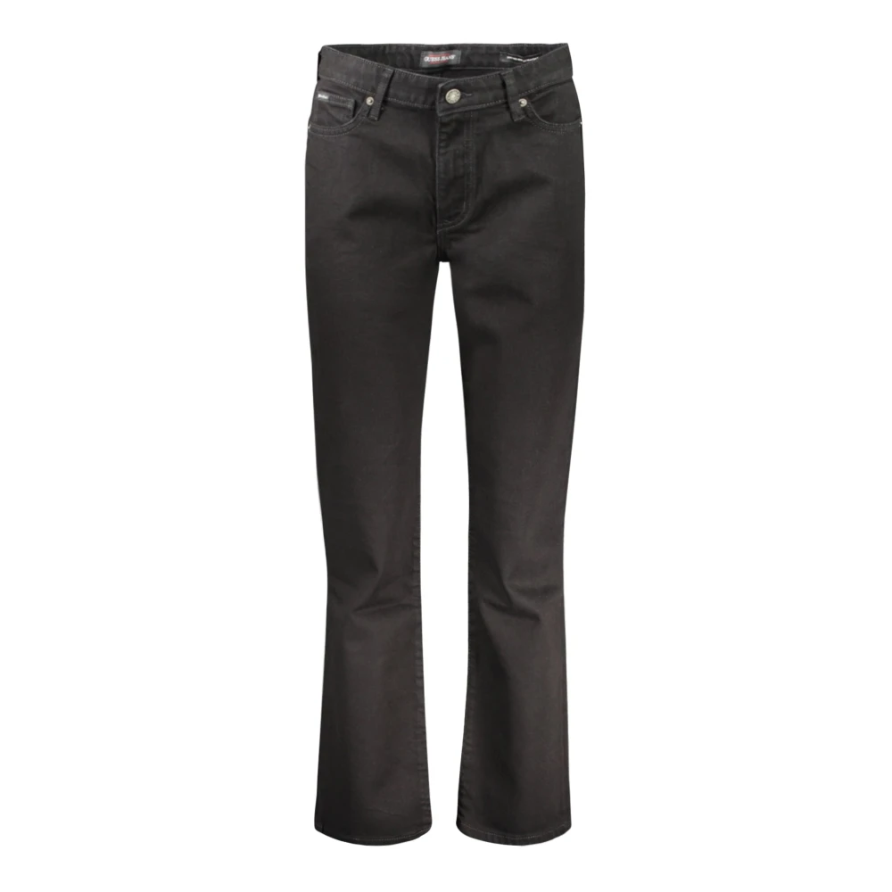 Guess Zwarte Denim Straight Jeans met 5 Zakken Black Dames