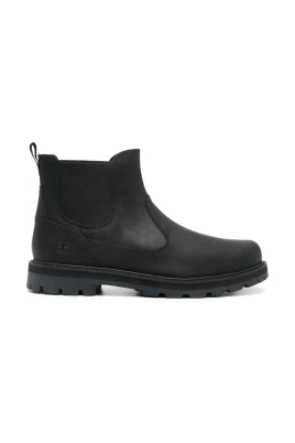 Svarta Läder Chelsea Boots
