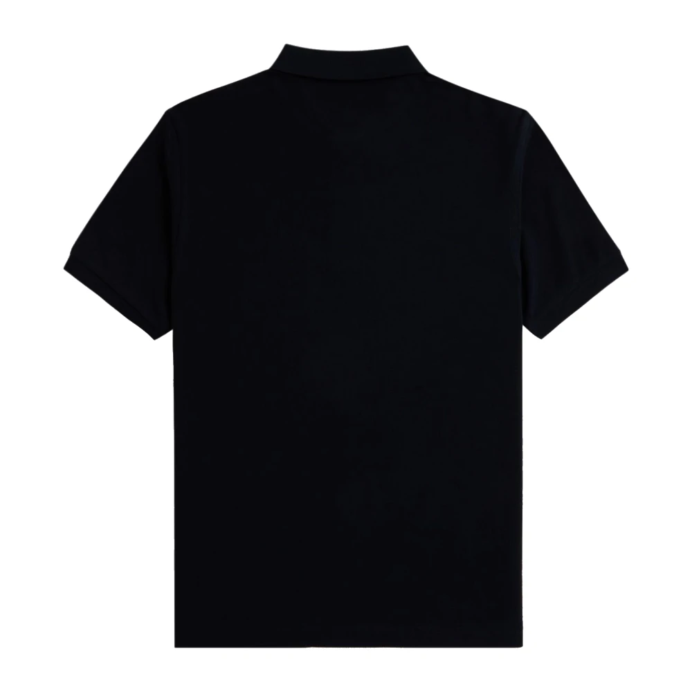 Fred Perry Gestreepte Kraag Slim Fit Polo Shirt Black Heren
