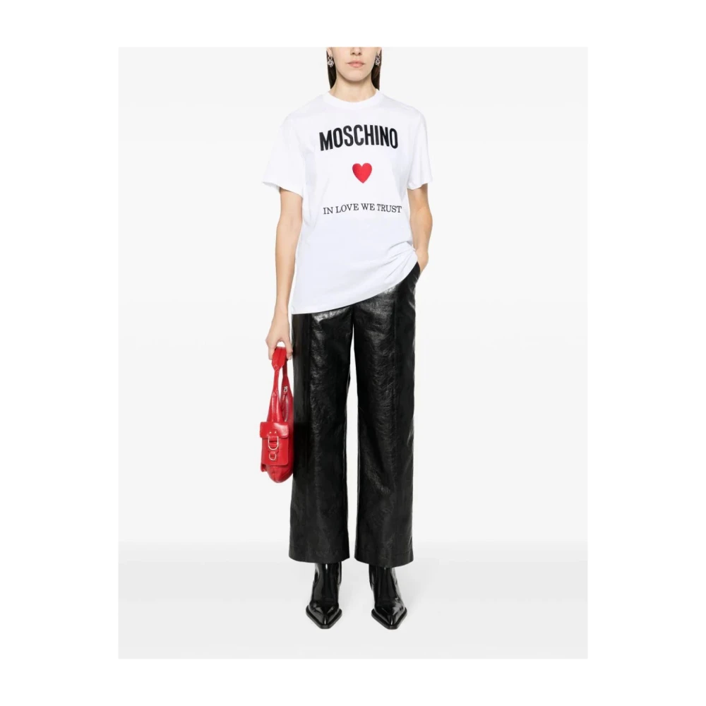 Moschino 2001C Tee Stijlvol en Trendy Shirt White Dames