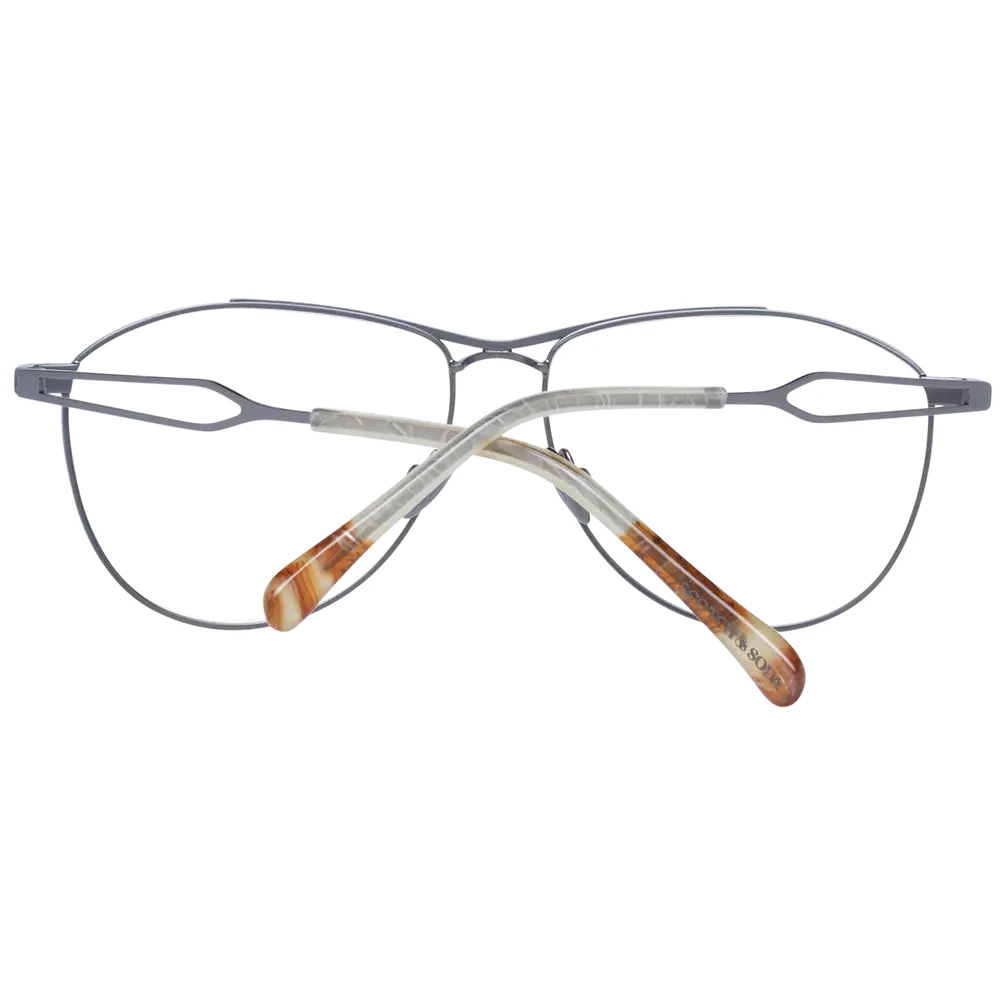 Scotch & Soda Gunmetal Aviator Optische Brillen voor Mannen Gray Heren