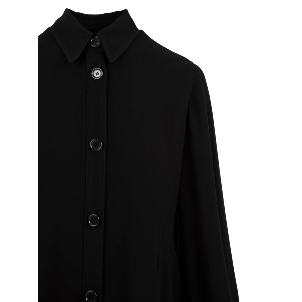 Aspesi Elegante Zwarte Jurk Stijl 2904 Black Dames
