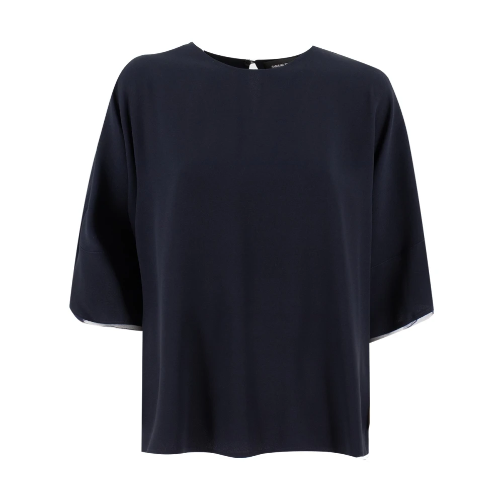Fabiana Filippi Donna Blu Camicette Xl, New,