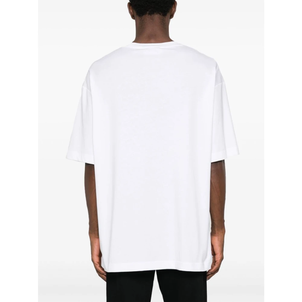 Versace Jeans Couture Witte T-Shirts Polos voor Heren White Heren
